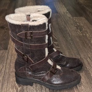 SOLD on eBay!! Kelsi Dagger Brooklyn Moore Black Genuine Shearling Boot Sz:10